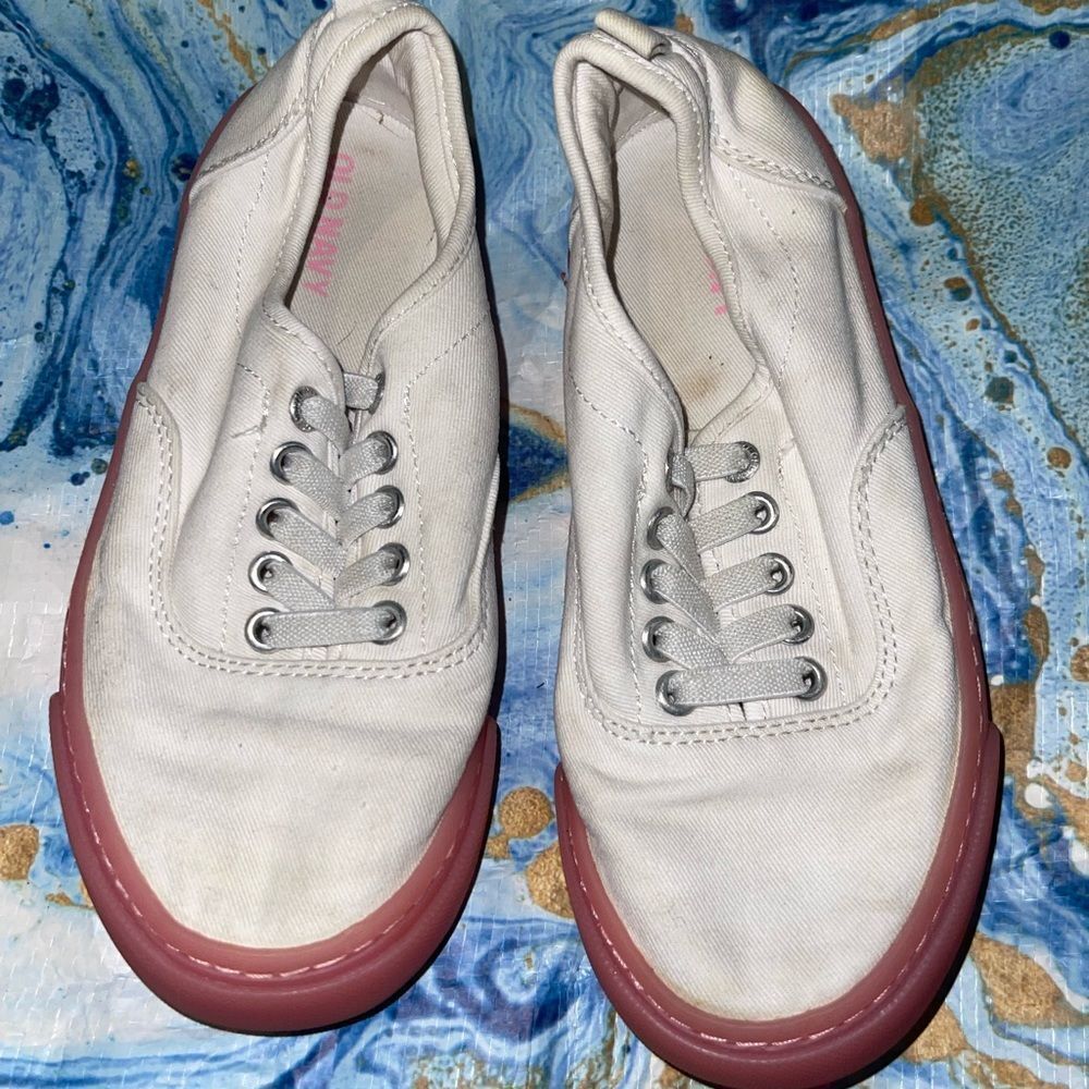 Old Navy slip on shoes | white flats, size 13 #2036